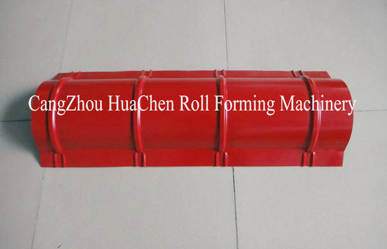 Rollo del casquillo de Ridge del perfil del tejado del metal que forma la máquina/la máquina 380V 50Hz de la teja de Ridge